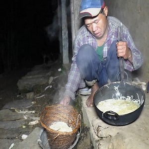 747K views · 9.2K reactions | Father cooking first time long noodles by using primitive technology | Traditional Life TV | Facebook