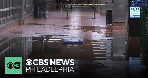 Cleanup appears complete at Jefferson Station in Philadelphia after water main break Monday night