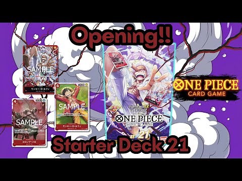 One Piece TCG ST-21 EX Gear 5 Starter Deck Opening & Unboxing | One Piece Card Game