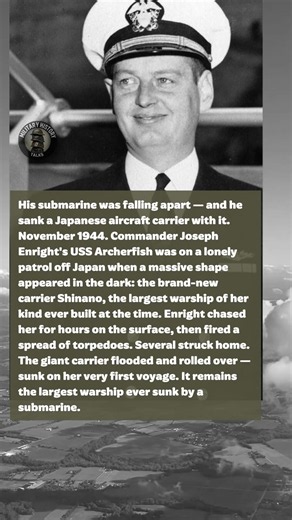 One Sub Captain Sank An Aircraft Carrier With A Broken Boat #short #history #ww2
