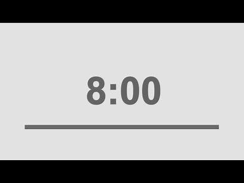 8 minute countdown timer with alarm