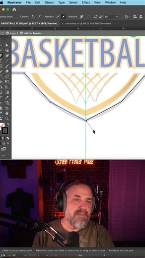 78K views · 1K reactions | Recreating lo res graphics in clean vector with Illustrator #illustratortips #illustratortutorial | That T-shirt Dude | Facebook