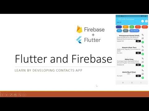 Flutter and Firebase: Learn by developing Contacts app
