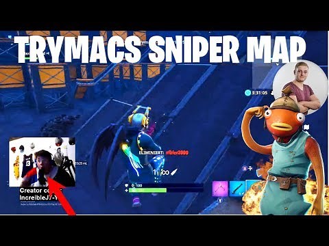 Die TRYMACS Sniper MAP! (Sniper Free for all Map Code) | Fortnite Battle Royale