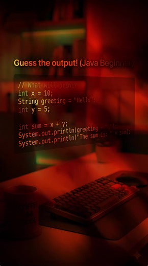 ‏Java Challenge, guess the output! #fyp #java #computerscience