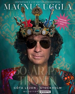 50 ÅR PÅ TRONEN! Premiär 24 januari 2025 på Göta Lejon Biljettsläpp 3 september kl 10:00 via SHOWTIC | Magnus Uggla