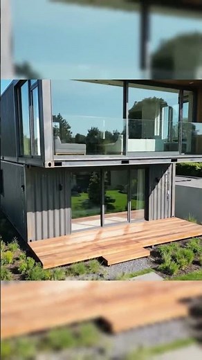 Shipping Container Home Drone View #containerconversion #shippingcontainer #containerhome