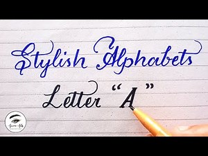 Styles of Alphabet "A" using cut marker | English Alphabet Letters #azzanarts