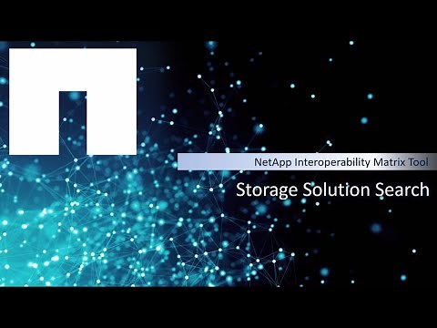 Storage Solution Search in the NetApp Interoperability Matrix Tool (IMT)