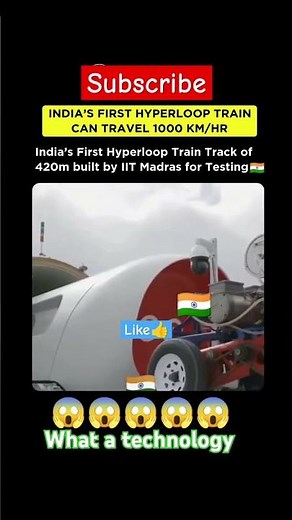 🇮🇳 India’s First Hyperloop Train 🚄 | 1000 Km/hr Future Transport ⚡