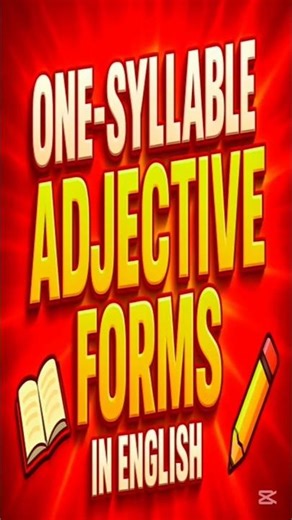 Adjective Forms in English: Easy Comparative & Superlative Table 🚀#english #adjectives #foryou