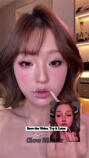 How to Get Doll Lips_Korean Puffy Lip Makeup Technique That Goes Viral #DollLipsMakeup #DollLips