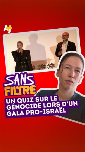 205K views · 7.3K reactions | Récompenser les soutiens indéfectibles d’Israël et faire un quiz sur le génocide : c’était le programme du gala de la Diaspora Defense Forces à Paris : | AJ+ français | Facebook