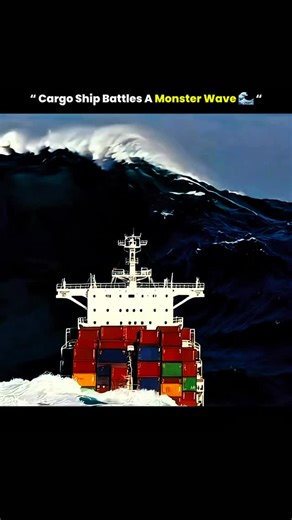 The Curiosity code on Instagram: "Extreme ocean forces strike cargo ships with incredible power, and surviving a monster wave depends on hull strength, stability, and precise crew control. Modern vessels rely on reinforced steel structures engineered to absorb massive wave energy during violent sea conditions. #cargo #ship #battles #monsterwave #tech #knowledge #technology #history #usa #innovation #fyp #viral #didyouknow #reels"