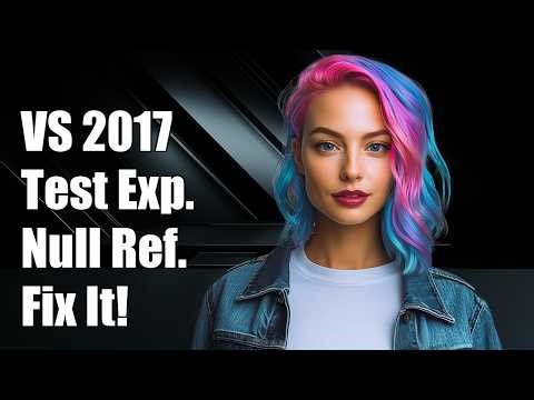 VS 2017 Test Explorer window null reference exception
