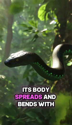 This Snake Can Fly | Nature’s Most Shocking Ability #animalfacts #wildlife #cinematicvideo