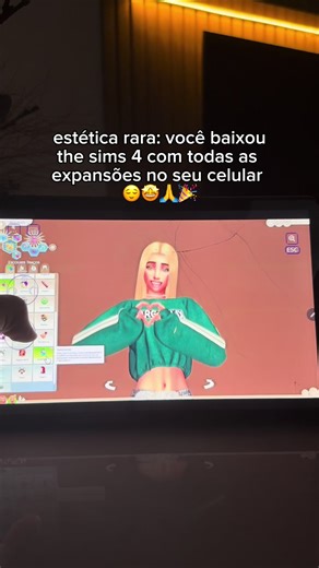estética raríssima que só quem baixa o the sims 4 no celular pode falar que tem😉😍🔥