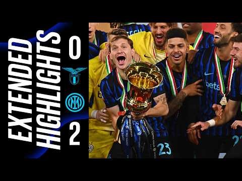 COPPA ITALIA ✅ ➡️ DOUBLE COMPLETED 🤩🇮🇹🏆🏆 | LAZIO 0-2 INTER | EXTENDED HIGHLIGHTS