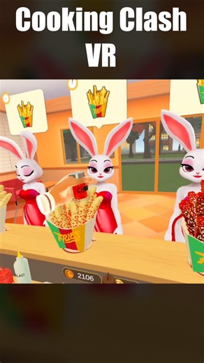 this food makes Gorilla go BANANNAS! 😂😂#cookingclash #metaquest3