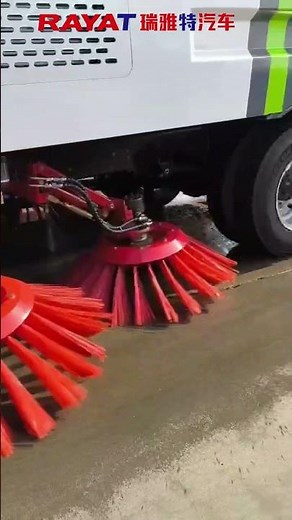 Street Sweeper in Action! Cleaning the Streets with Efficiency #StreetSweeper #RoadCleaning