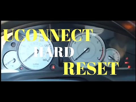 CHRYSLER/ DODGE/ JEEP UCONNECT HARD RESET - FACTORY RESTORE/ ENGINEERING SECRET MENU