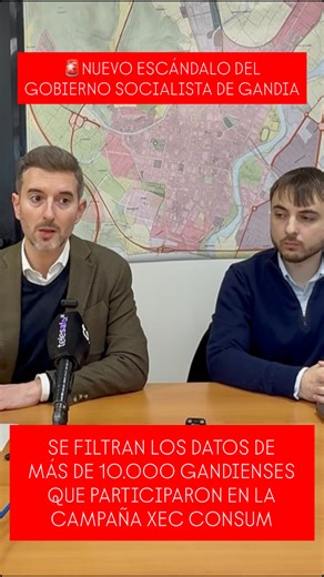 Víctor Soler Beneyto on Instagram: "🚨 NUEVO ESCÁNDALO DEL GOBIERNO SOCIALISTA DE GANDIA 🚨 Esta vez, el gobierno socialista de José Manuel Prieto ha dejado al descubierto los datos personales de más de 10.000 personas que solicitaron un cheque en la campaña del Xec Consum⚠️ ❌ Datos filtrados: 👉 Nombre y apellidos 👉 DNI 👉 Teléfono 👉 Correo electrónico ⚠️ No hablamos de un fallo menor. Según el RGPD, la RESPONSABILIDAD ES DEL AYUNTAMIENTO, es decir, del gobierno socialista, que promovió la ca