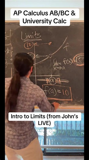 #livehighlights #tiktoklive Introduction to Limits from John’s LIVE! Come join us!! @swartwoodprep @ap_swartwood #math #calculus #mathteacher