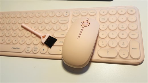 Watch Unboxing the Mobifice Peach Pink Keyboard & Mouse Combo on Amazon Live