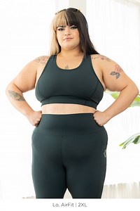 Plus Size Racerback Sports Bra - Evergreen | Superfit Hero