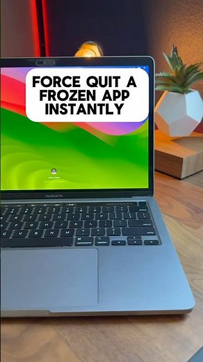 Mac frozen? Use this trick to force quit any app instantly!#mactips #MacBookTricks #TechTips