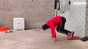 16K views · 834 reactions | Never give up: A Chinese teenager underwent harsh training at home as classes were suspended due to #COVID19 epidemic | China Xinhua News | Facebook