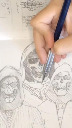 Drawing Skeletor