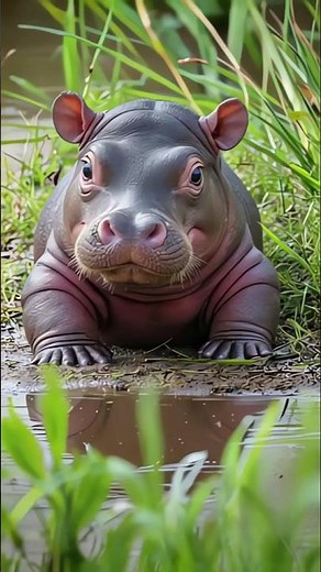 The Life Cycle of a Hippopotamus From Calf to Adult #shorts #hippo