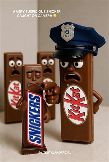 Suspicious Snicker Caught on Camera with KitKat