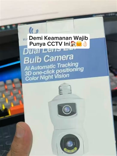 5921 Han River Smart CCTV Bohlam Wireless 360' AI Tracking Full HD, canggih dengan fitur Motion Detection, Sound Detection, Motion Tracking, Sirene, Speaker, Capture Video & Foto, tahan air IP65 | cctv outdoor wifi | ccctv recomended | cctv han river | cctv lewat HP tanpa kabel | cctv 3mp | cctv outdoor | cctv outdoor wifi | cctv outdoor rekomendasi | cctv outdoor tahan air | cctv outdoor tanpa kabel | cctv outdoor 360 Derajat #cctv #cctvoutdoor #cctvtahanair #cctv3mp #cctvhanriver #cctvcamera #