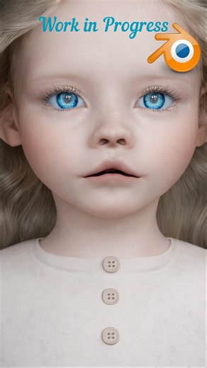 3D Girl Character in Blender #blender #blender3d #3d #3dmodeling #wip #cycles