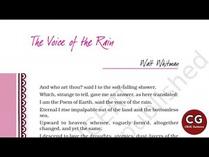 The Voice of the Rain Class 11: A Must-Watch for Class 11 Students!