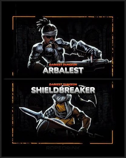 Arbalest vs. Shieldbreaker – Darkest Dungeon Battle Edit