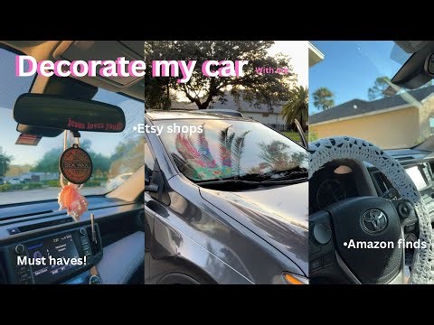 DECORATE my CAR with me || hauls, Pinterest inspo, Amazon must haves