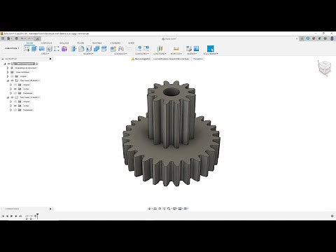 FUSION - Modélisation 3D d'un pignon (+ Calcul du module)
