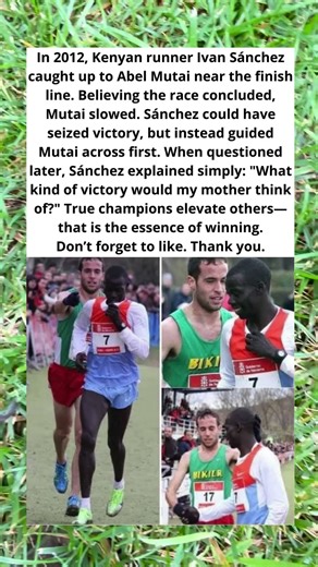 Runner Helps Rival Cross Finish Line First