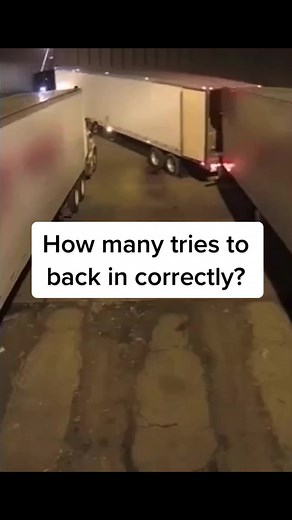 Question for the Driver: How Many Tries to Back In Correctly?