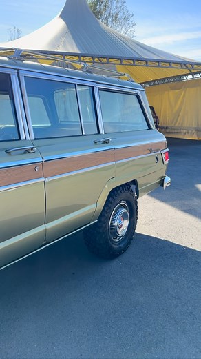 1969 Jeep Wagoneer – Olive Olive Restoration This stunning 1969 Jeep Wagoneer has undergone a full, top-to-bottom restoration, returned to its original olive-olive paint scheme and featuring factory (restored) interior seating and trim. Under the hood resides the original era‐correct 5.7 L (350 cu in) Buick 350 V8 engine, a powerplant fitted by Jeep in the 1968-71 Wagoneer models that used Buick’s 350-cu-in V8 rated at around 230 hp and 350 lb-ft of torque. ￼ To modernize performance and drivabi