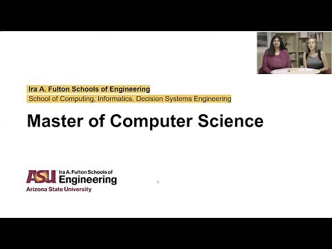 ASU's Online Master of Computer Science - Live Q&A webinar - October 2019