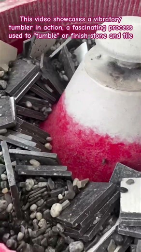 Smooth Edges: The Satisfying Science of Stone Tumbling 🪨✨ #StoneTumbling #IndustrialProcess