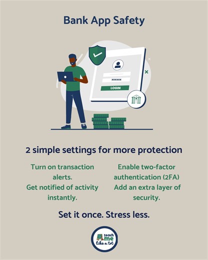 #bankingsafety #onlinesafety #teachmelikeatot | Instructional Graphics