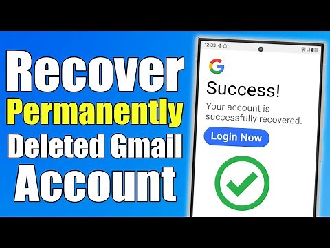 How to Recover PERMANENTLY Deleted Gmail Account (quick guide)