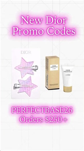 💕 New Dior Promo Codes! Dior Star Hair Clips, Black Dior Pouch & Minis! 💕 #dior #diorbeauty
