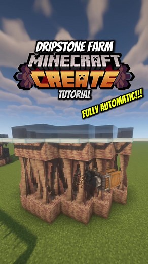 Minecraft Create Mod: Automated Dripstone Farm