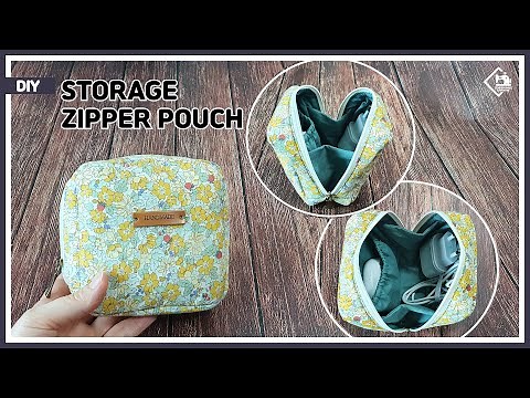 DIY Mini Zipper Pouch / Storage pouch / Makeup pouch / sewing tutorial [Tendersmile]